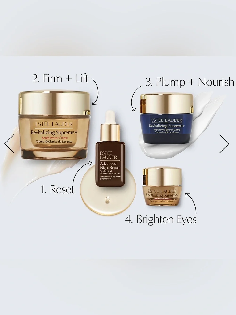 Estée Lauder Lifting and Firming Routine
Revitalizing Supreme+ Skincare Gift Set - Picture 3 of 7
